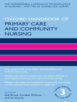 cover image of Oxford Handbook of Primary Care and Community Nursing